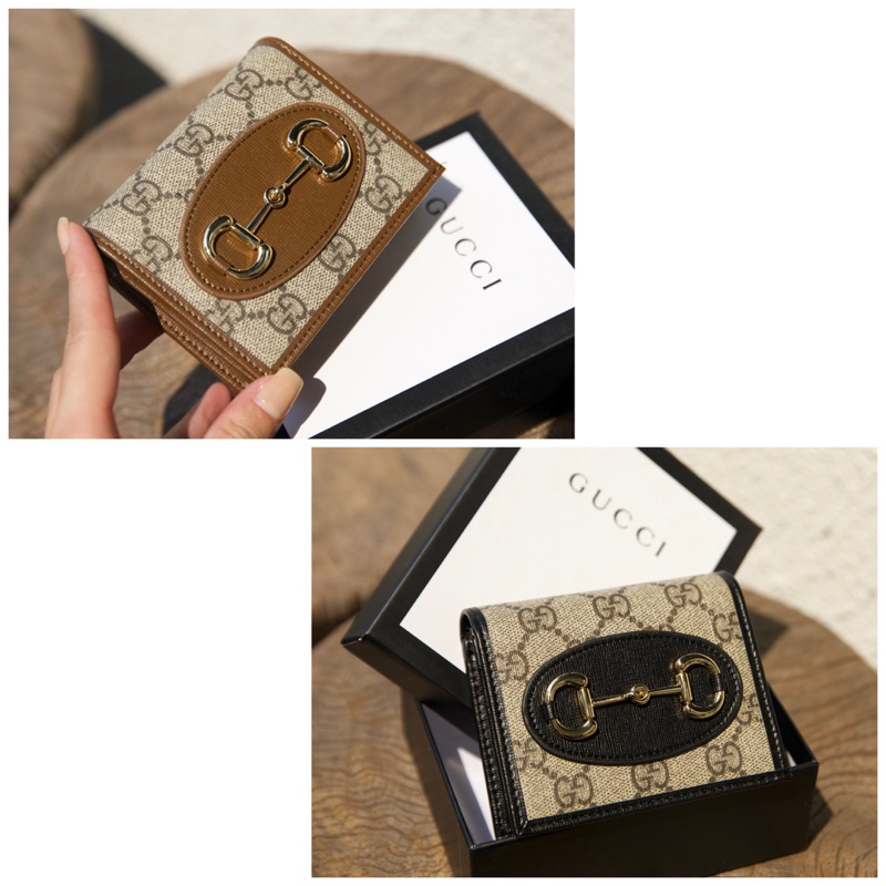 Ví Gập Gucci Horsebit Đen Nâu  -  By Anh Dinh Phuong