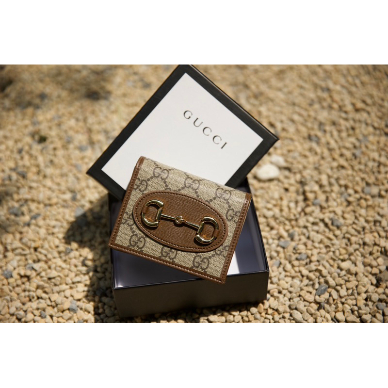 Ví Gập Gucci Horsebit Đen Nâu  -  By Anh Dinh Phuong