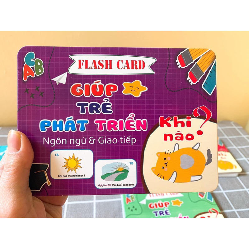 ❤️🍄 Flash card phát triển ngôn ngữ giao tiếp Ai? Cái gì? Tại sao?