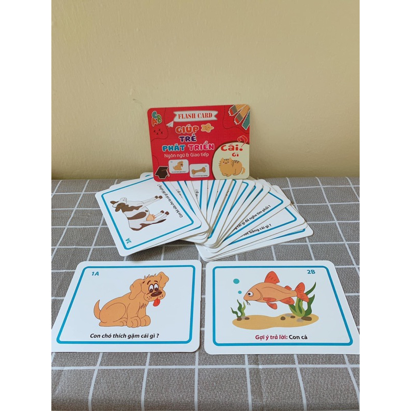 ❤️🍄 Flash card phát triển ngôn ngữ giao tiếp Ai? Cái gì? Tại sao?