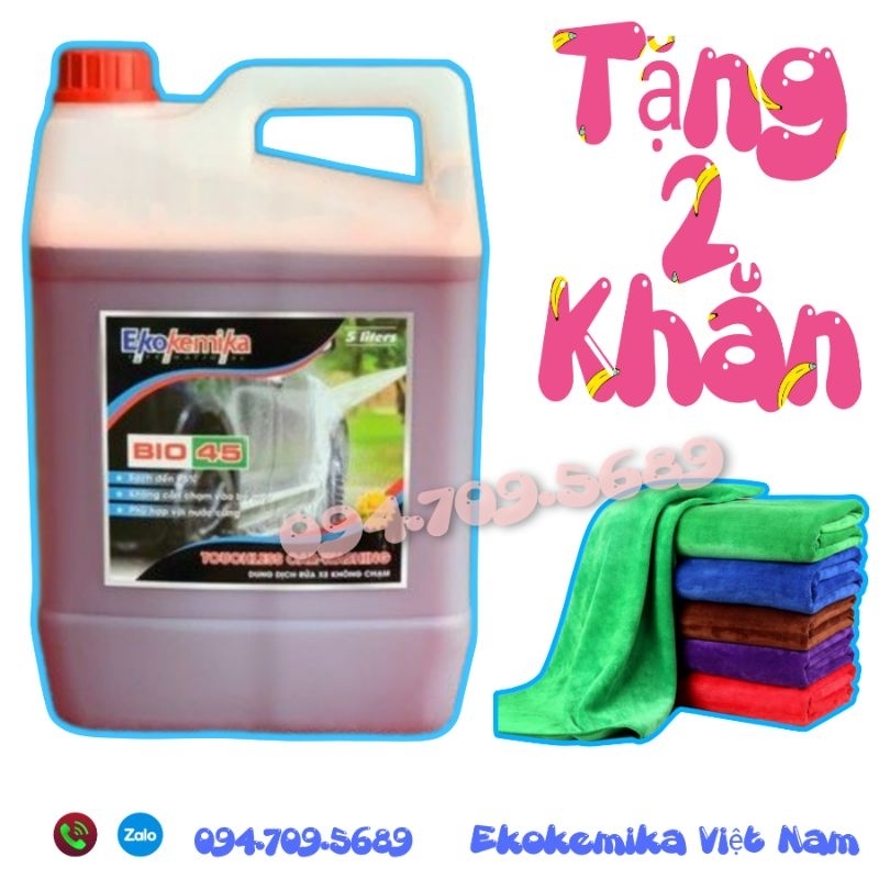 DUNG DỊCH RỬA XE KHÔNG CHẠM EKOKEMIKA BIO 45 - 5L