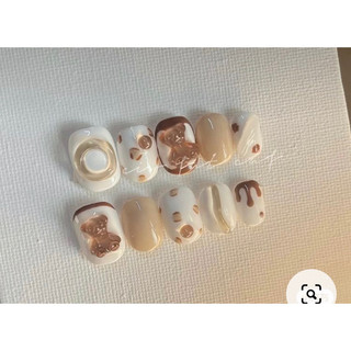 Móng úp gấu cafe
