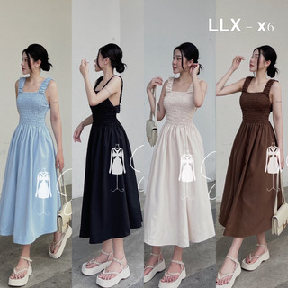 Váy maxi, váy 2 dây, đầm maxi nữ chun eo mẫu mới 2023