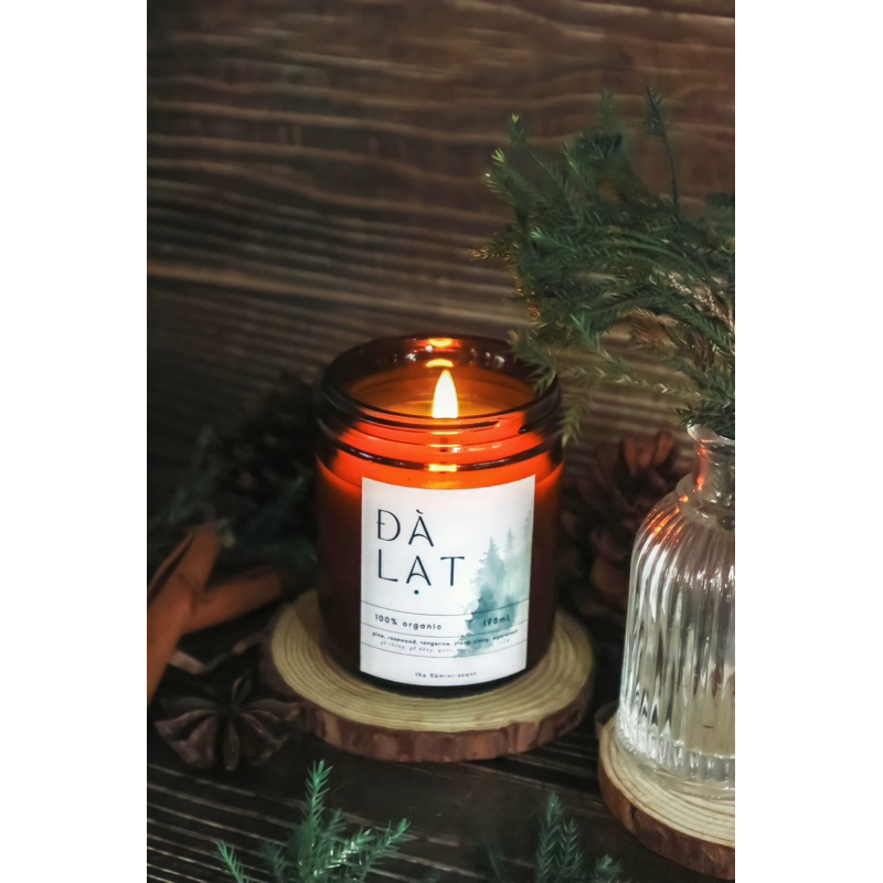 Nến thơm Organic hương Đà Lạt 200ml