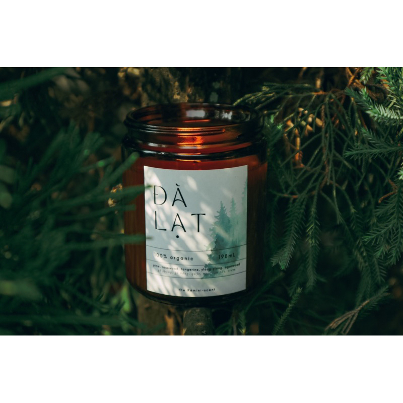 Nến thơm Organic hương Đà Lạt 200ml