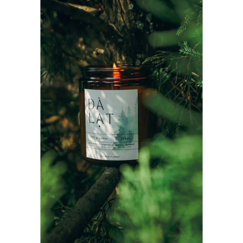 Nến thơm Organic hương Đà Lạt 200ml