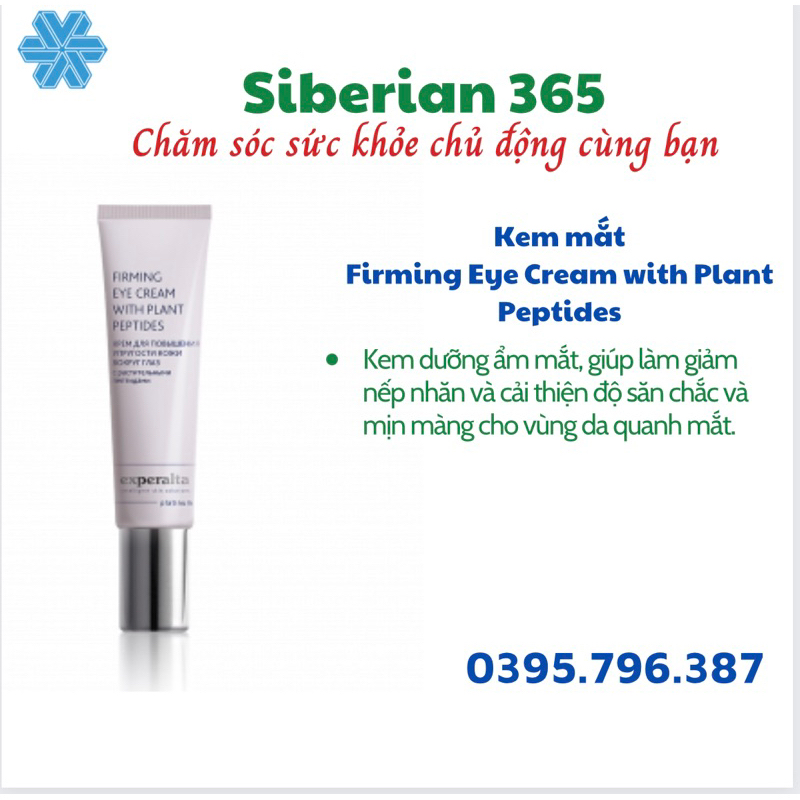 Kem mắt EXPERALTA PLATINUM Firming Eye Cream with Plant Peptides 15ml