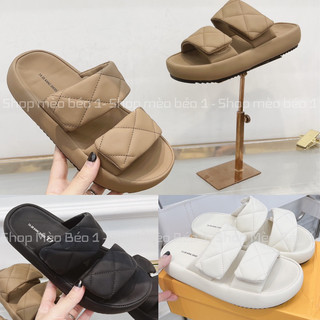 Dép hai quai trần chỉ dán ngang basic fullbox hàng quảng châu cao cấp