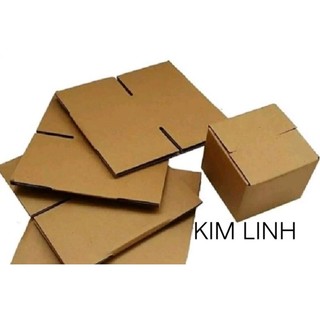 50 hộp giấy size 10x10x8 (hộp mặt trong và ngoài màu nâu)