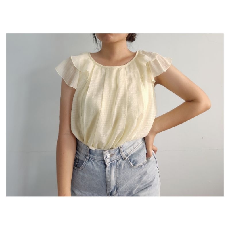 Áo babydoll tay cánh tiên second hands