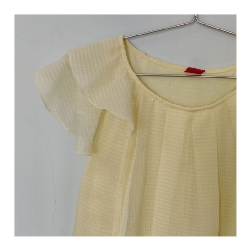 Áo babydoll tay cánh tiên second hands