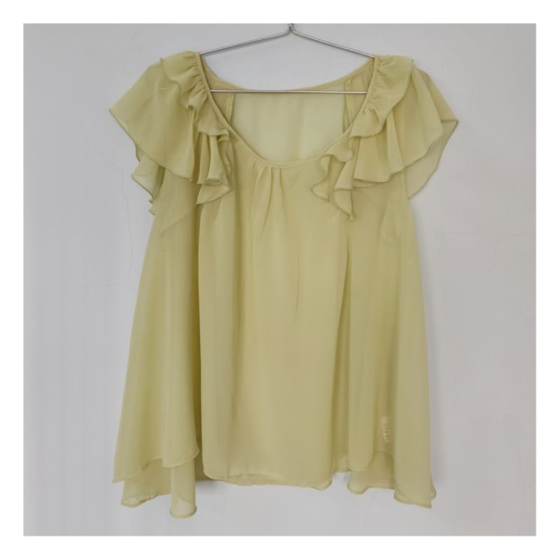 Áo babydoll tay cánh tiên second hands