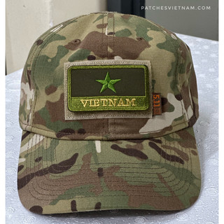 PATCH THÊU CỜ VIỆT NAM NỀN RÊU