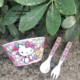 Bộ chén muỗng nĩa Hellokitty Doreamon