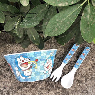 Bộ chén muỗng nĩa Hellokitty Doreamon