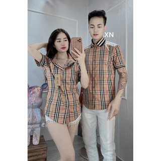 Sơ mi Cộc Kẻ bbr Cổ Chun hot