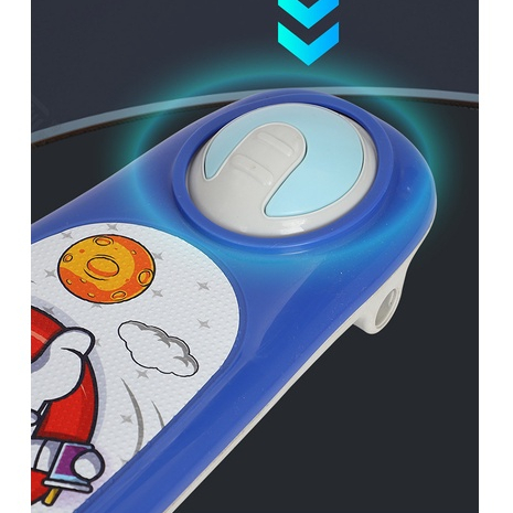 Xe trượt scooter cho bé phi hành gia có nhạc bánh phát sáng xe chòi chân trượt 2in1