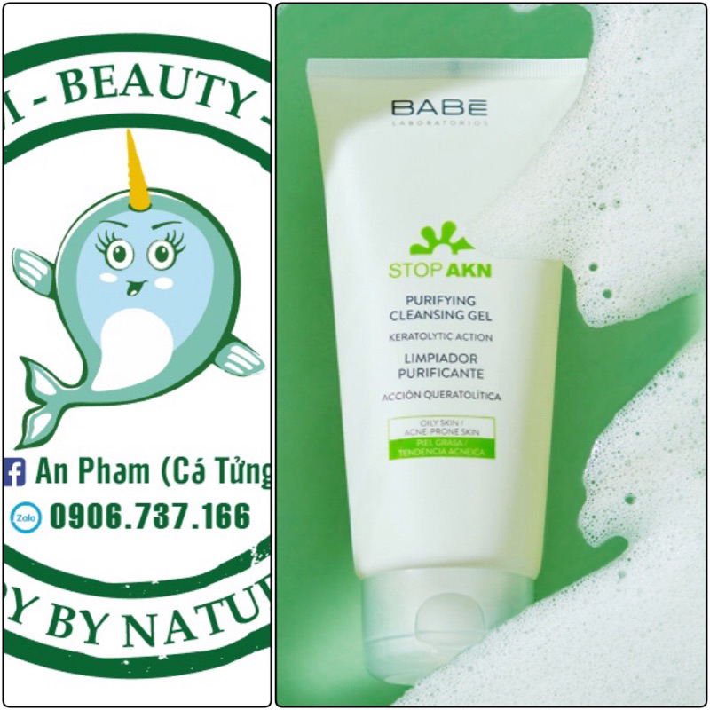 Sữa rửa mặt BaBe Stop Akn Purifying Cleansing Gel