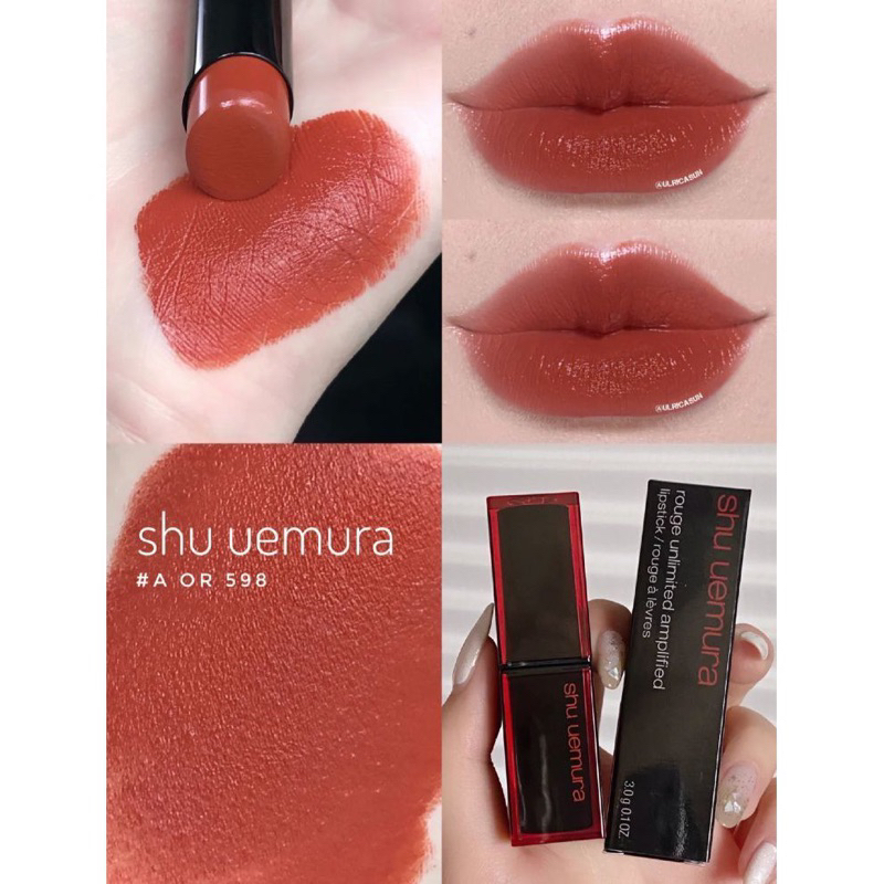 AUTH - SALE OFF SON SÁP LÌ MỊN SHU UEMURA CÁC MÀU BEST SELLER - ROUGE UNLIMITED AMPLIFIED