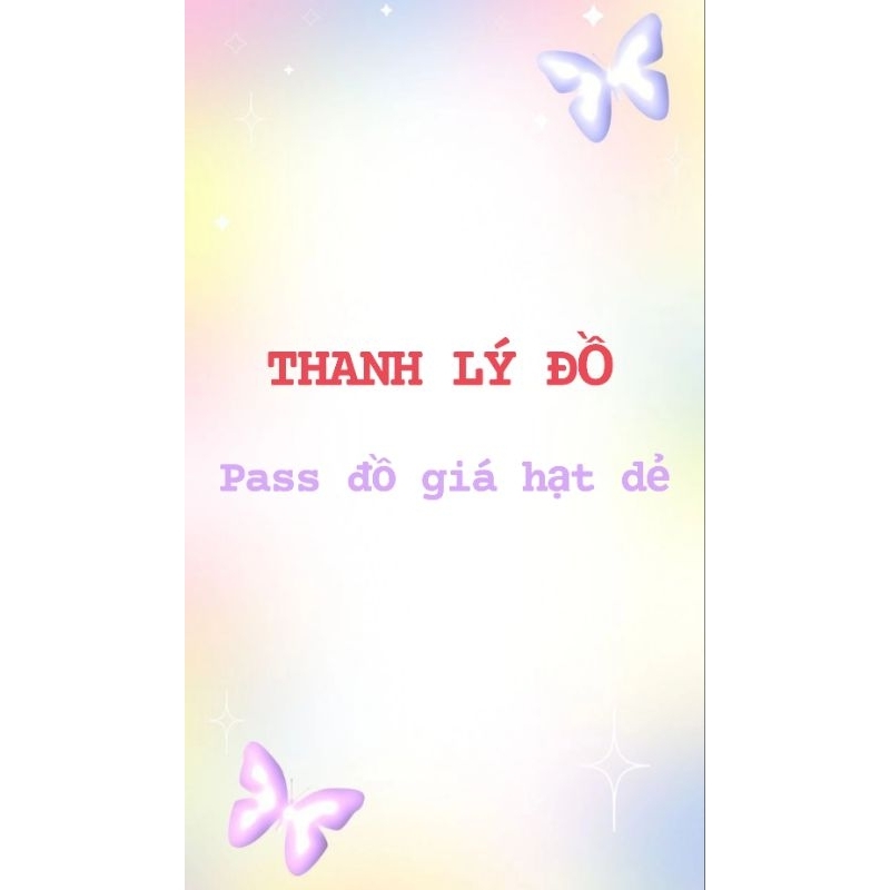 Pass thanh lý một số đồ quần áo giày dép
