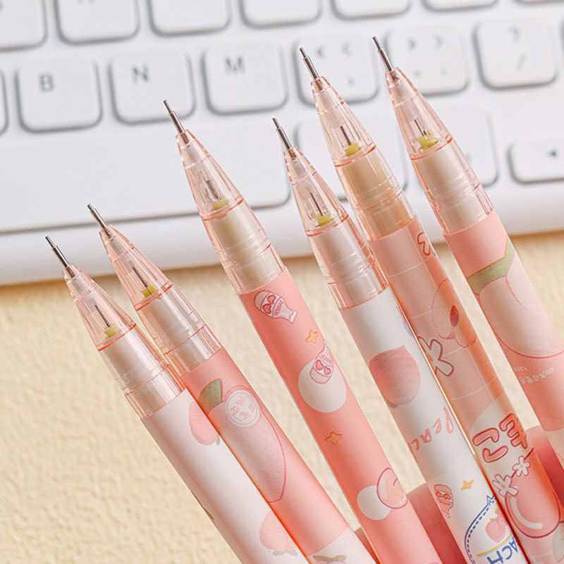 Bút chì kim Moka đào hồng dễ thương