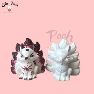 Tô tượng thạch cao hồ ly 9 đuôi size nhỏ 6cm