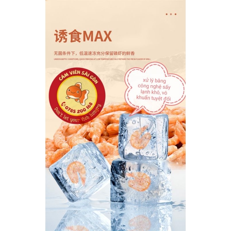 Tép sấy lạnh khô cao cấp cho mèo net 70gram