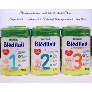 Sữa Bledilait Mẫu Mới số 1,2,3 900g