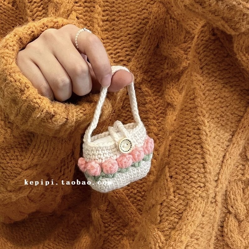 Túi đựng airpod họa tiết hoa tulip