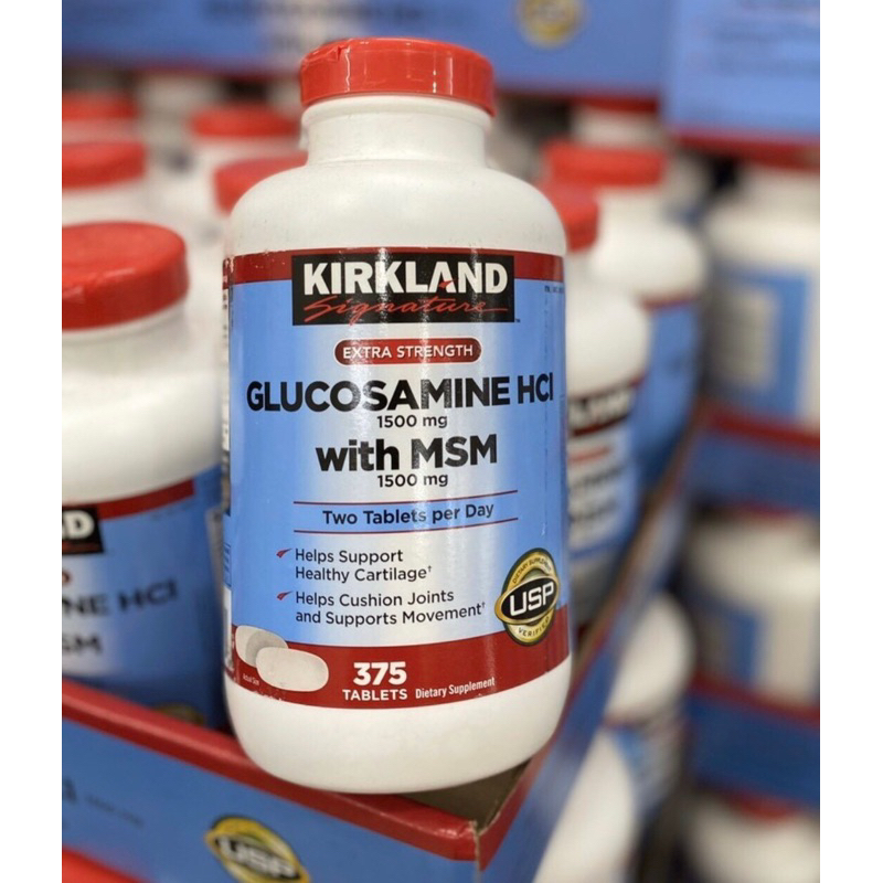 Viên uống Glucosamin HCL 1500mg Kirkland 375 Viên