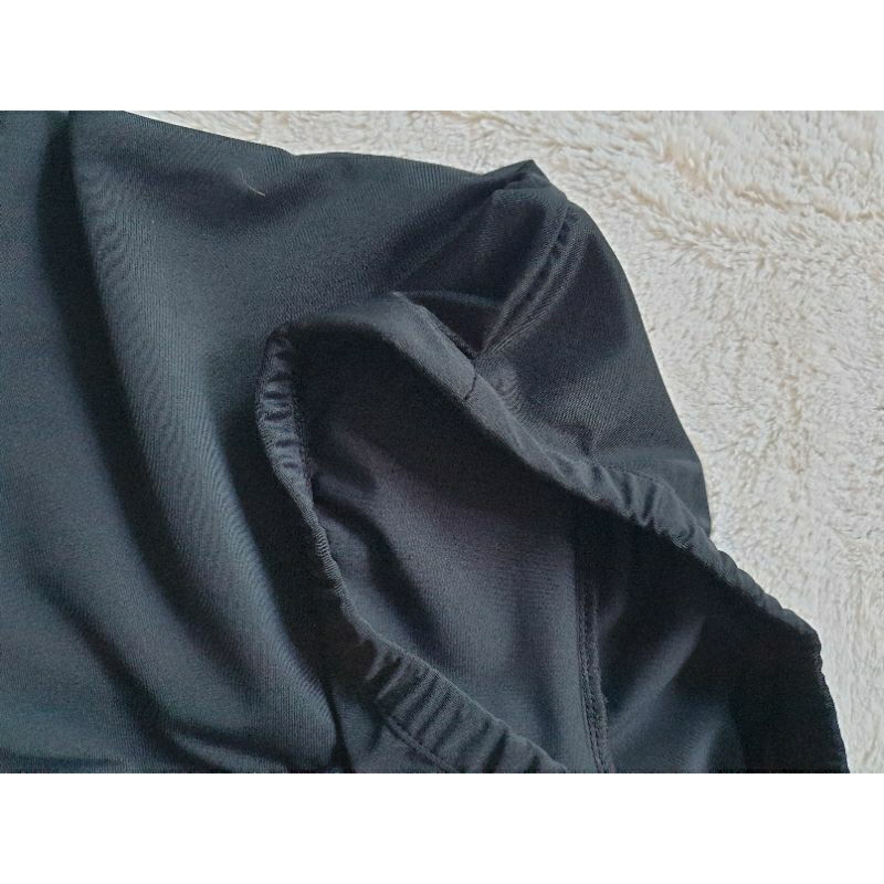 Bộ bơi nữ áo tay dài có khóa kéo sẵn mút ngực kèm quần dài đen cạp cao phom thiết siêu dài,free size 40 đến 60 ký