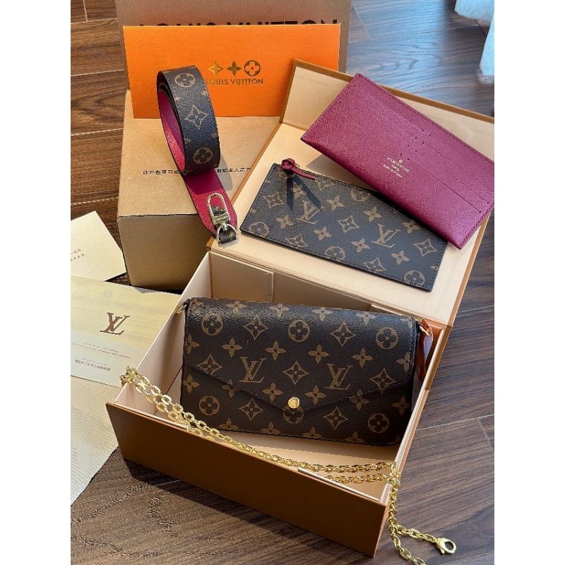 Túi xách nữ LV FELICE SZ22*12CM họa tiết monogram chất dày dặn 3 màu fullbox