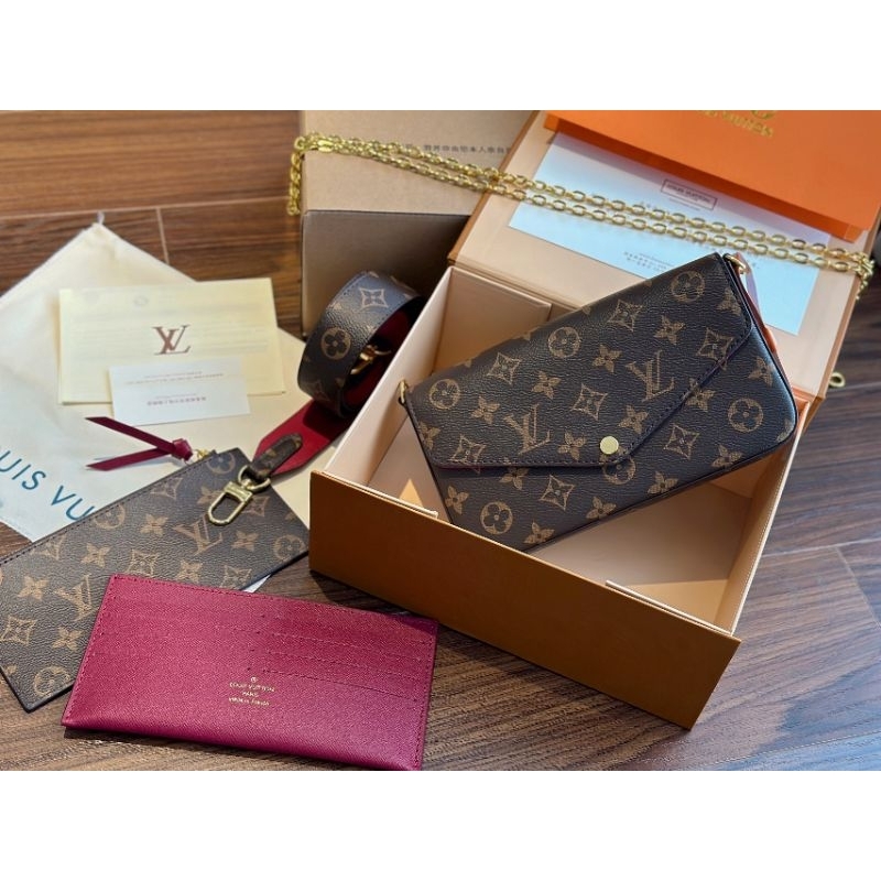 Túi xách nữ LV FELICE SZ22*12CM họa tiết monogram chất dày dặn 3 màu fullbox