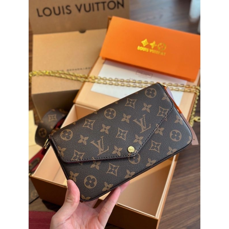 Túi xách nữ LV FELICE SZ22*12CM họa tiết monogram chất dày dặn 3 màu fullbox