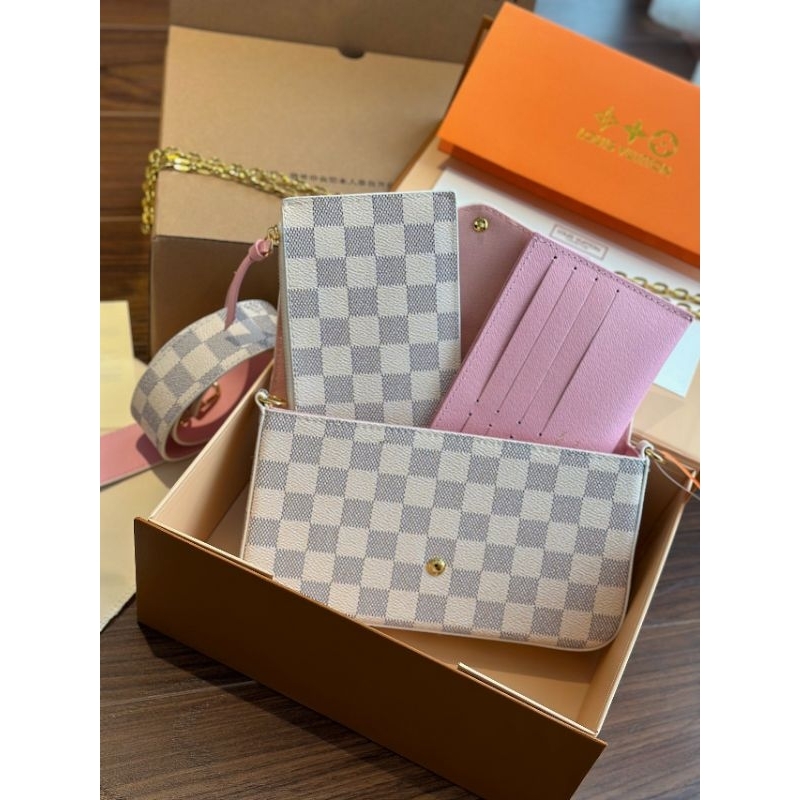 Túi xách nữ LV FELICE SZ22*12CM họa tiết monogram chất dày dặn 3 màu fullbox