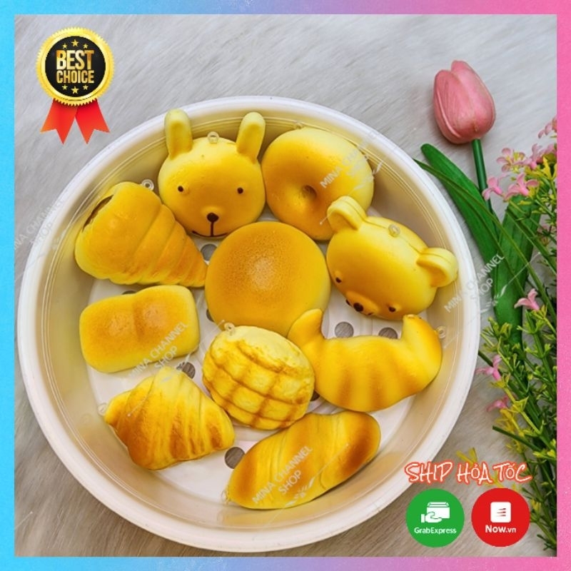 Combo 10 Squishy Mini Chất Nhật Bánh Nướng Công Chúa Nhỏ, Ngộ Nghĩnh, dễ thương, đáng yêu, Mềm, Thơm, chậm tăng, giá rẻ.