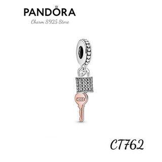 CHARM PAN ALE CHÌA Ổ KHOÁ PHỐI HAI MÀU BẠC S925 HÀNG CAO CẤP