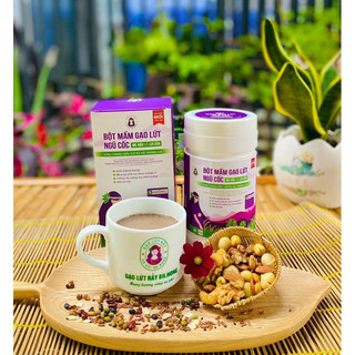 Bột mầm gạo lứt siêu hạt ngũ cốc - bột ngũ cốc dinh dưỡng - cô gái bh.nong - hộp 500g