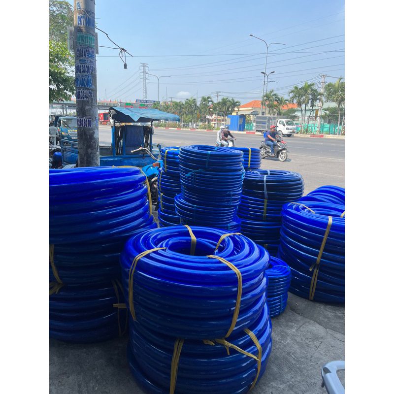 [Ống Lưới Dẻo Tính Mét] Ống Nhựa Lưới Dẻo Xanh Dương Pvc Phi 6/8/10/12/14/16/18/20/25/30/35/40/50/60 Tưới Vườn Bơm Nước