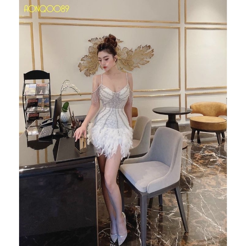 ✨ Đầm body bèo kết pha lê đính đá✨ HÌNH THẬT