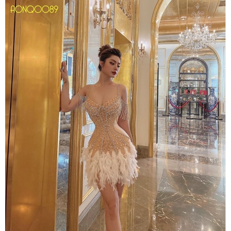 ✨ Đầm body bèo kết pha lê đính đá✨ HÌNH THẬT