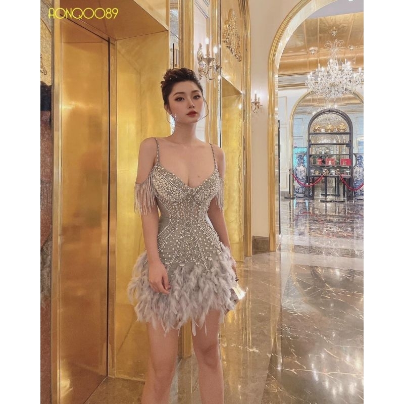✨ Đầm body bèo kết pha lê đính đá✨ HÌNH THẬT