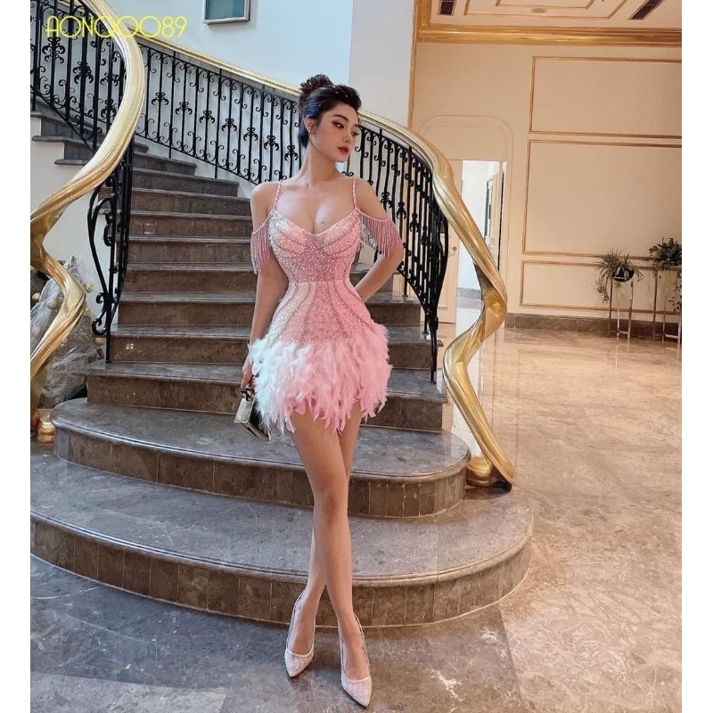 ✨ Đầm body bèo kết pha lê đính đá✨ HÌNH THẬT