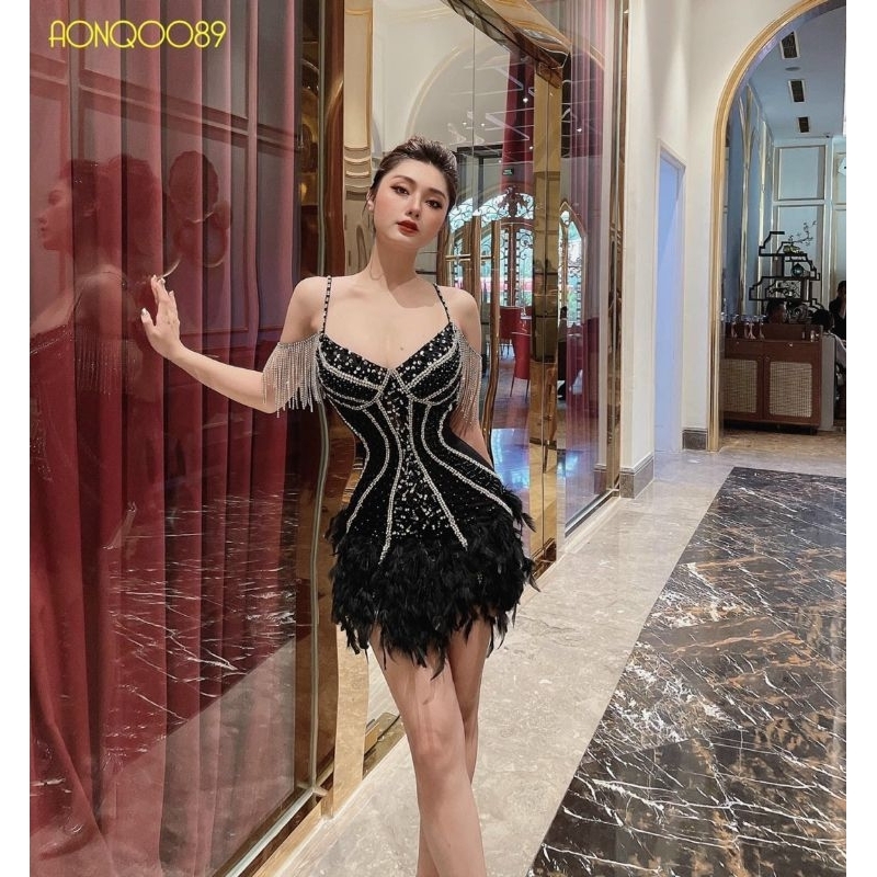✨ Đầm body bèo kết pha lê đính đá✨ HÌNH THẬT