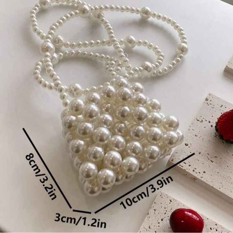 Túi túi xách mini đính hạt nhân tạo ETSY001 dễ thương cho bé gái