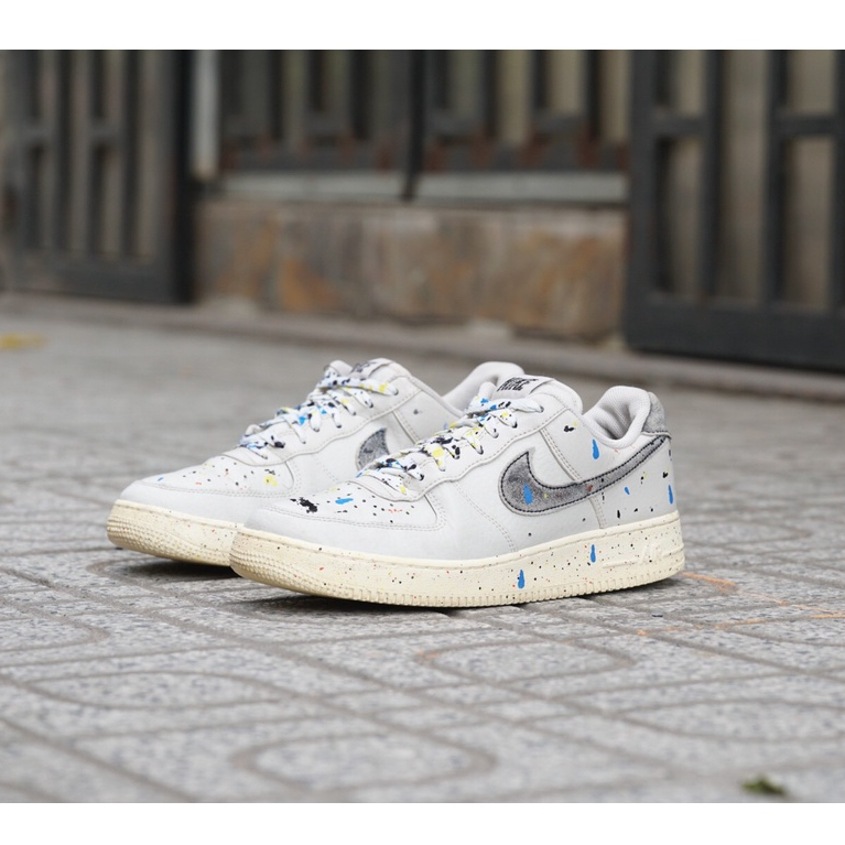 Giày Thể Thao AF1 07 LV8 PAINT SPLATTER LIGHT BONE CZ0339-001 GIÀY CŨ CHÍNH HÃNG