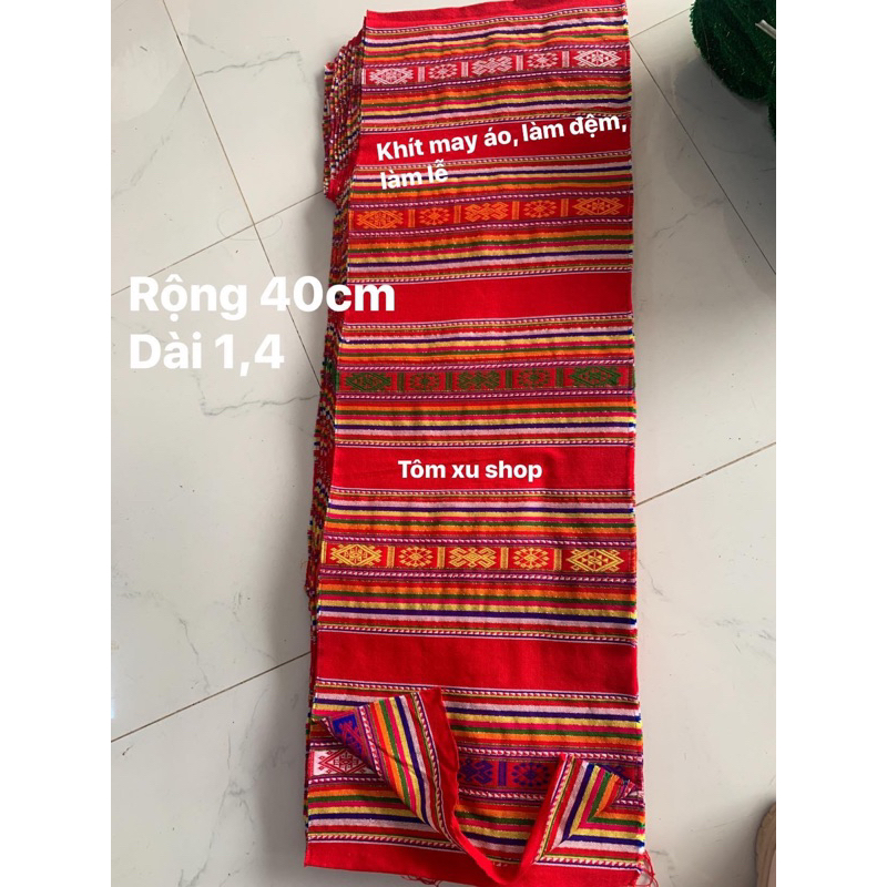 Vải khít đỏ (may áo