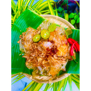 Bánh tráng phơi sương sate hành phi