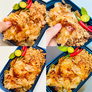 Bánh tráng phơi sương sate hành phi