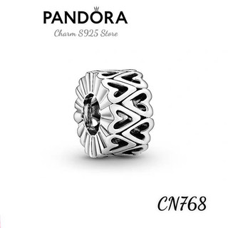 CHARM PAN ALE  BẠC S925 THUẦN KHIẾT HÌNH ỒNG KHẮC TIM HÀNG CAO CẤP